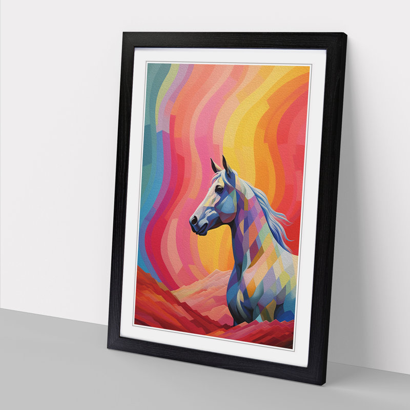 Horse Colour Field Art - Framed Print