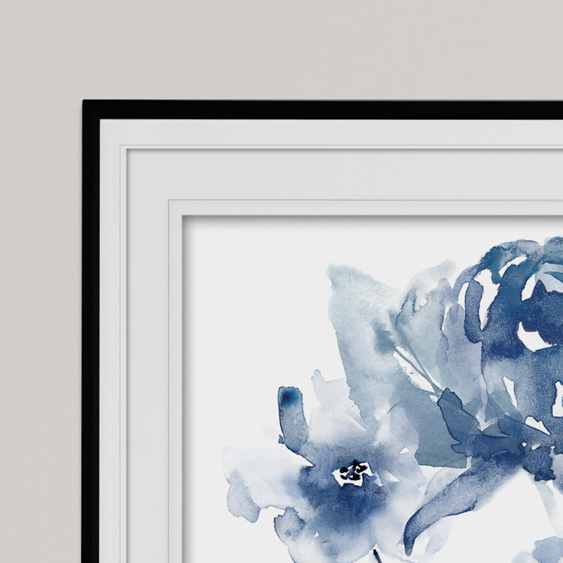 Translucent Blues I - reproduction de cadre photo, Noir, H 26 po x l 36 po x P 1,5 po