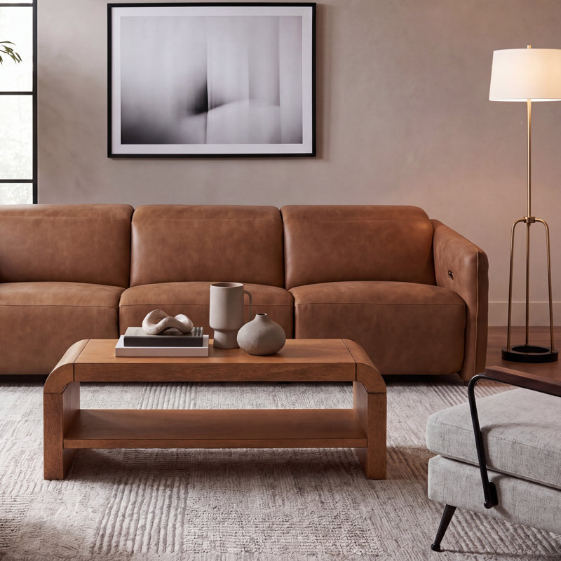 Atalanta 1-Shelf Coffee Table, Clair naturel