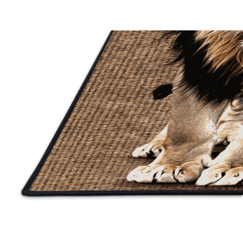  Tapis lavable Cape Lion Big Cats, Rond 3 pi
