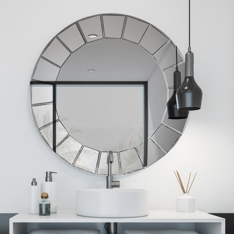 Miroir mural Mirrorize, Verre rose