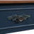 52" Retro Curved Wood Console Table