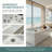 73" Massage Whirlpool Bathtub, 8 High-Power Hydro Jets, Chromatherapy Rainbow Lighting, 110-Gallon Capacity, UL-Certified 1HP Silent Pump