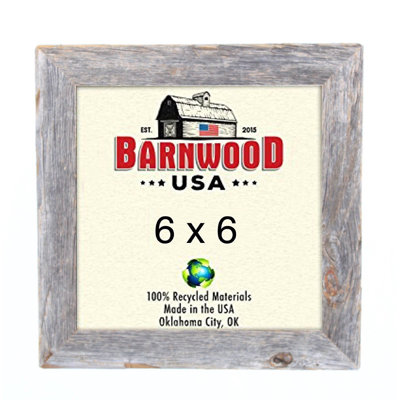 Weathered Gray Wood Matte Picture Frame