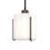 Exos 1 - Light Single Cylinder Pendant with Opal Shade
