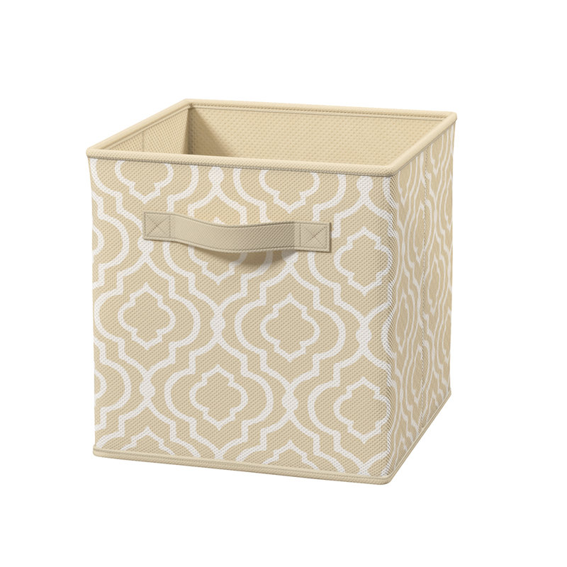 Bac de rangement en tissu Cubeicals, Naturel