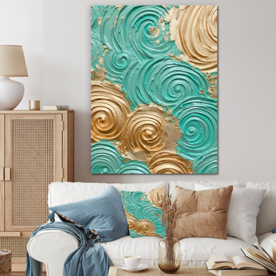 «Teal Gold», reproduction sur toile