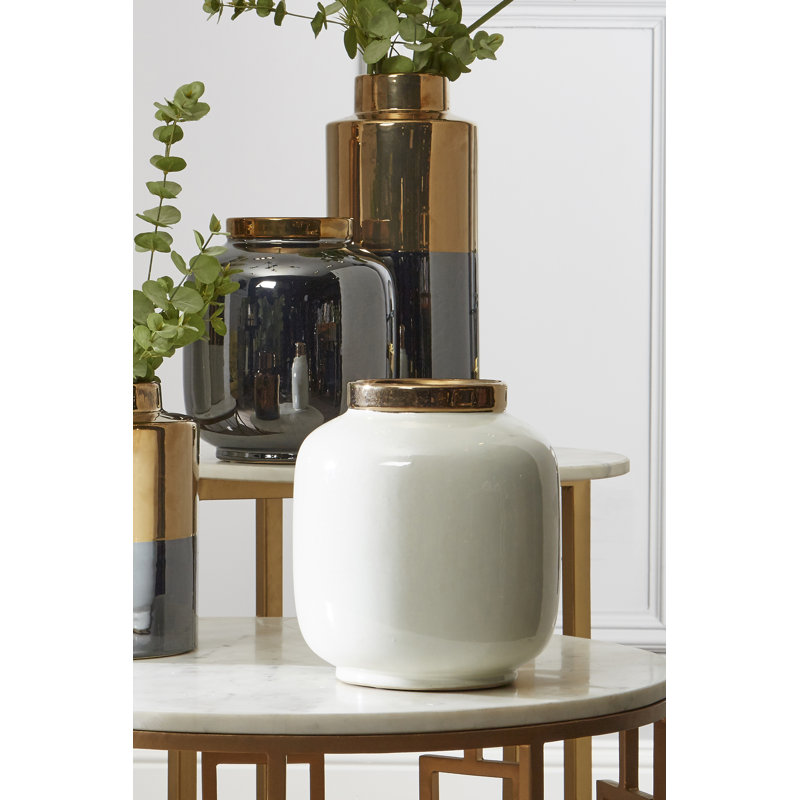 Ahmed Ceramic Table Vase, White