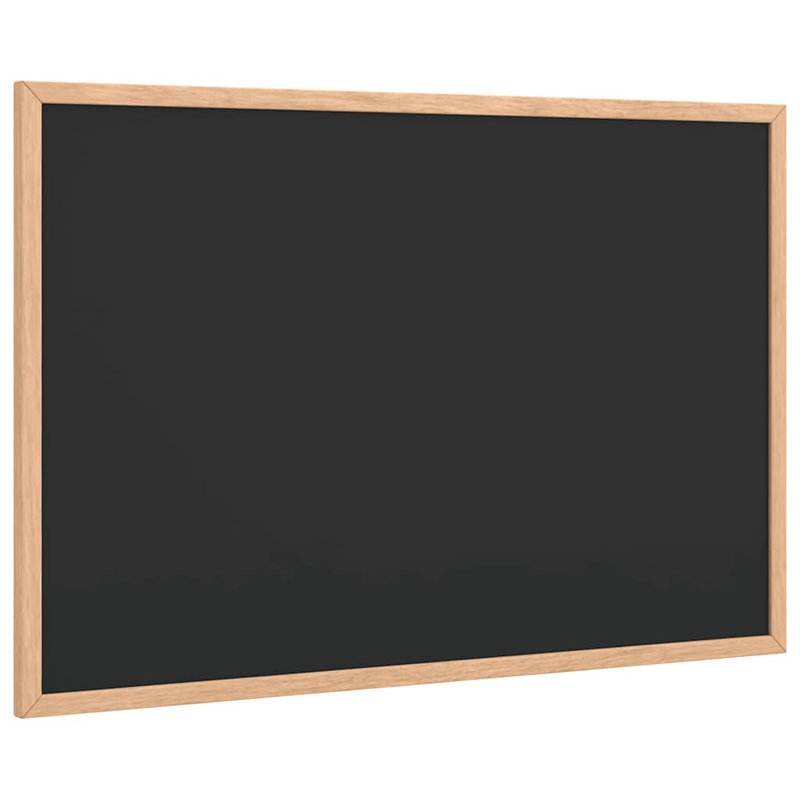 Chalkboard With Solid Pine Wood Frame Black, 40cm H x 60cm W x 1.4cm D