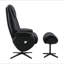 Fauteuil d'appoint pivotant avec repose-pieds Motion