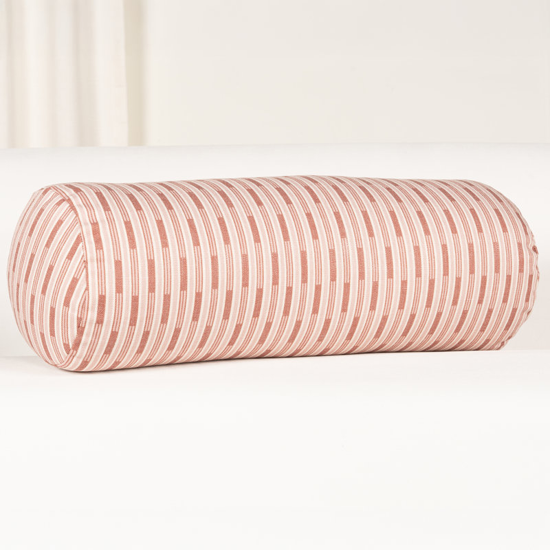 Coussin décoratif à rayures, Rouge