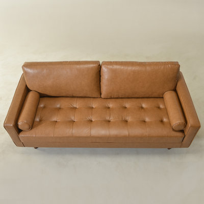 Geo 84" Vegan Leather Sofa