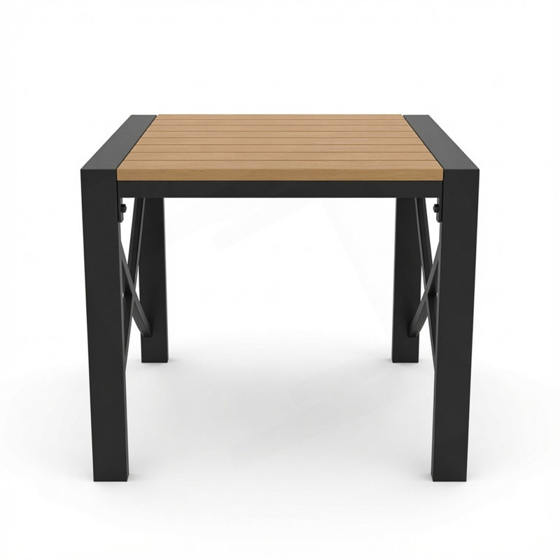 Table de bout d'extérieur carrée 18,9 po
