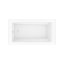 Baignoire de vidange droite en alcôve acrylique New Town 6032 IFS en blanc-123524126