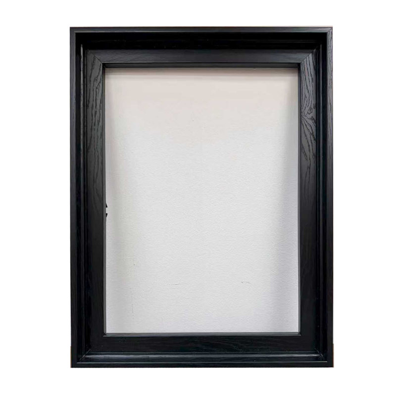 Art sur toile abstrait terre terre, 16" x 20", Cadre flottant noir
