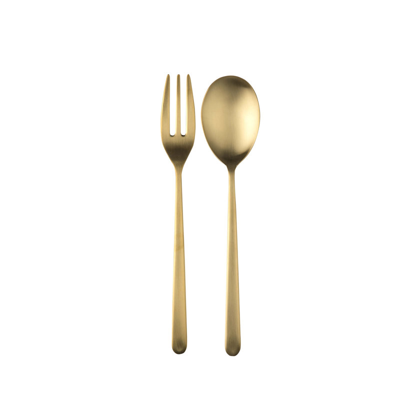 Linea Serving Set - 2 Piece, Ice Gold