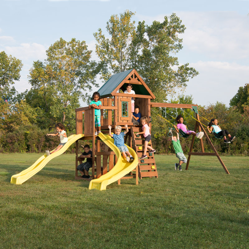 Castlebrook Wooden Play Swing Set