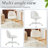 Modern Teddy Fleece Desk Chair Ergonomic Vanity Chair Small Office Chair with Wheels for Home Office-587230174