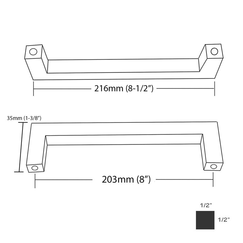 8" Center to Center Bar Pull