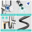 Single Lever Pull-Out Kitchen Mixer Tap With Integrated Glass Rinser-168440026