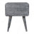 Sandblasted Ash Curved Bedside