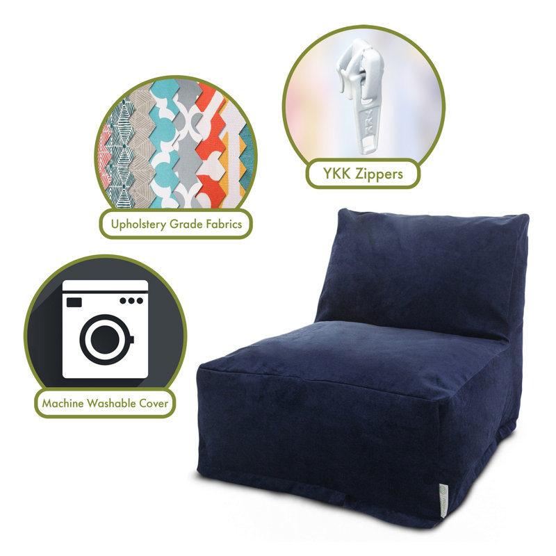 Fauteuil à billes et méridienne, Bleu marine