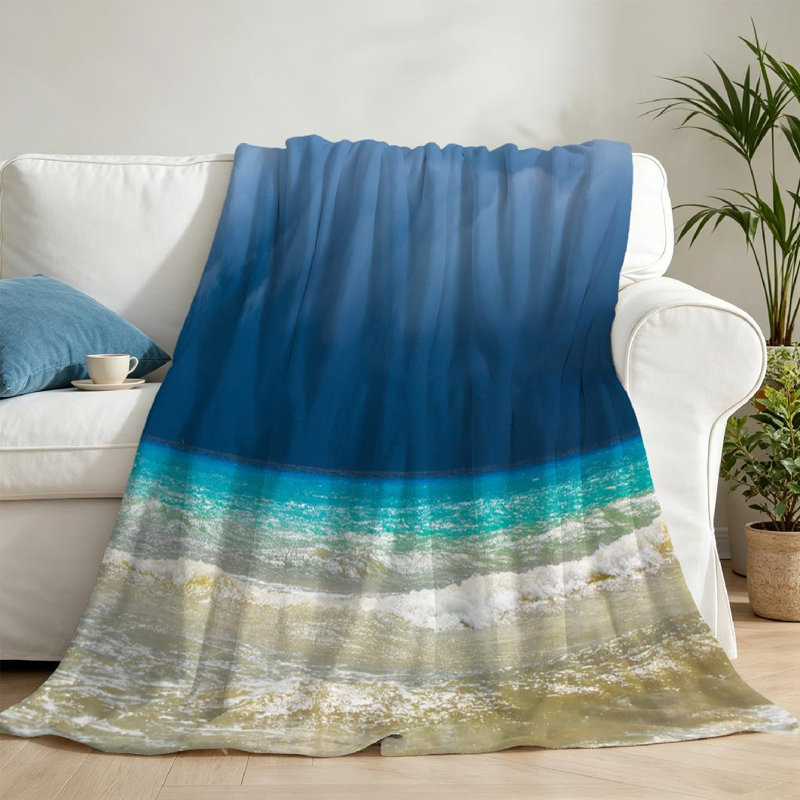 Jeté polaire bleu ultra doux, Throw 50" x 60"