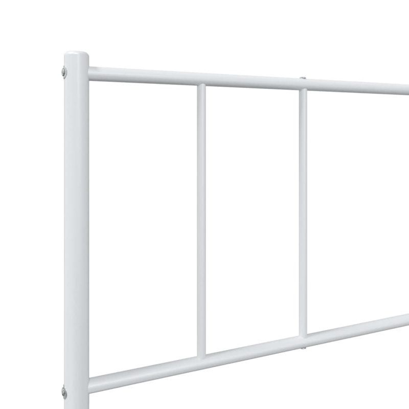 Lokesh Metal Bed, 107 x 203 cm, White