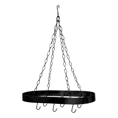 Metal Oval Hanging Pot Rack