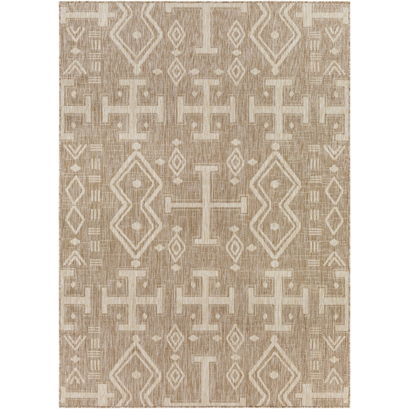 Keyun Southwestern Indoor / Outdoor Rug, Rectangle 9'2" x 12'