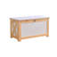Cadre en bois massif de 140 gallons + boîte de rangement Shiboard de l'AIUEKES (bois naturel) - idéal pour les terrasses et les patios