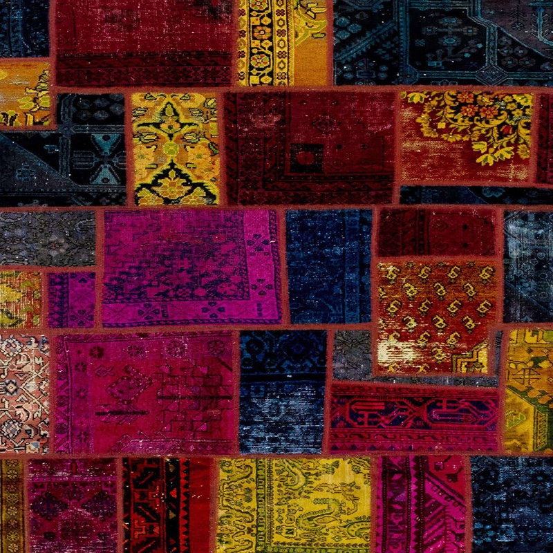 Abstract Indoor Rug, Square 6'