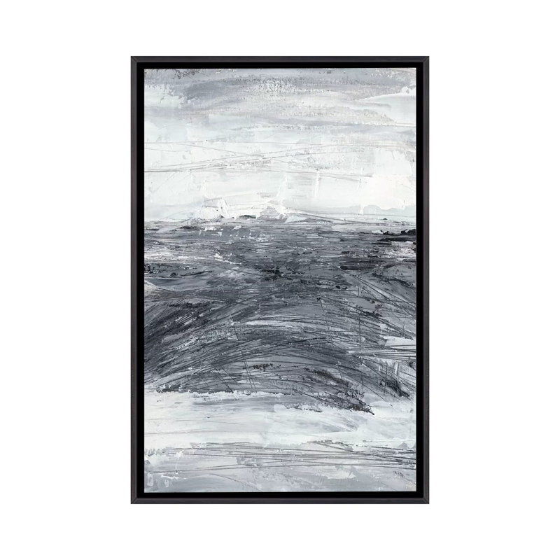 « Conductivité II » par Ethan Harper, reproduction d’art, Toile avec cadre noir patiné, H 26 po x l 18 po x P 1,5 po