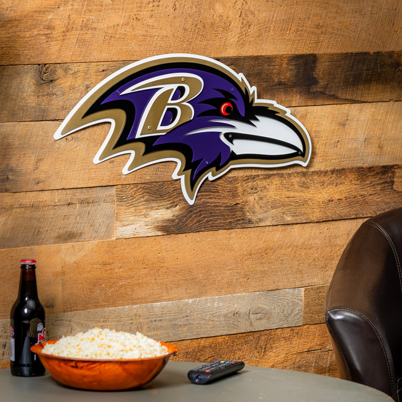 Art mural en métal Baltimore Ravens