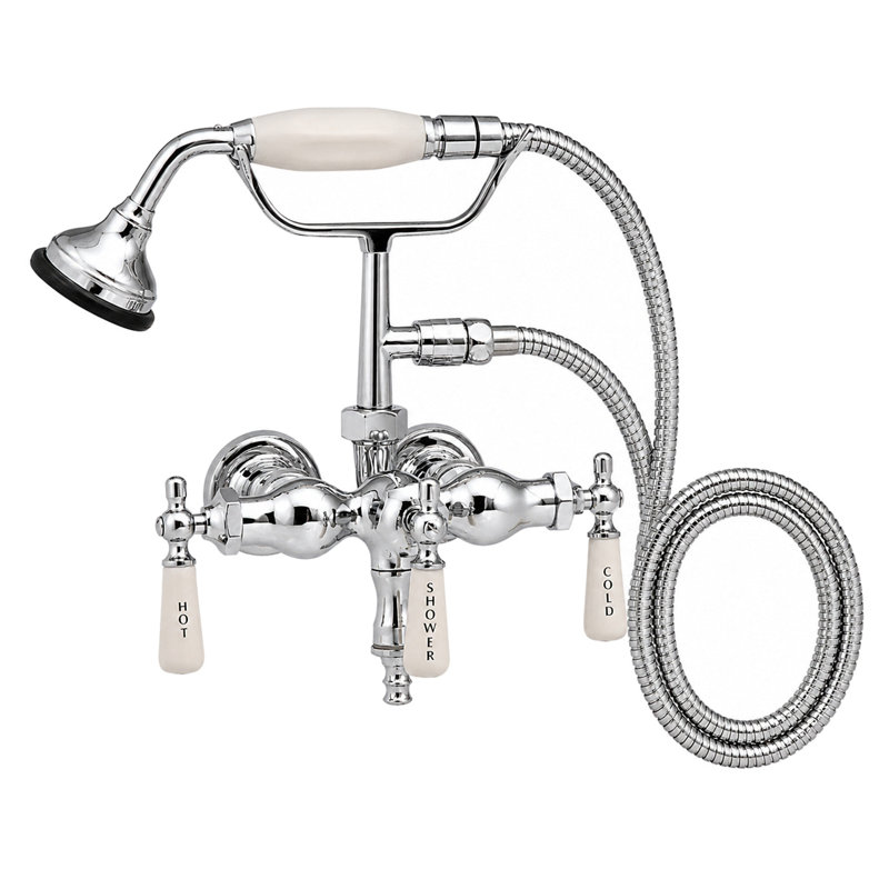 Robinet de baignoire avec douche à main par Strom Living, Chrome