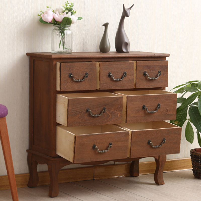 Brown Solid Wood Accent Cabinet, Brown