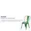 Chaise d'appoint empilable en métal Lily-1652496480