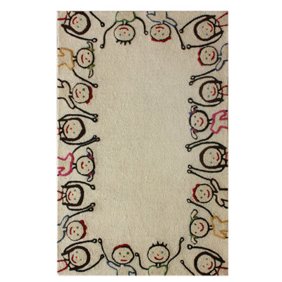 Tapis ivoire pour enfants KinderLOOM