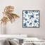 Motif floral de fleur bleue-462281644