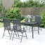 Sal Rectangular Metal Outdoor Dining Table , 165cm cm W 80cm cm D
