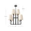 Lustre classique à 8 lumières Tindra-66310521