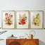 Antique Floral Bouquet IV - Impression sur mesure encadrée de qualité supérieure - 3 pièces-848062476-848062477