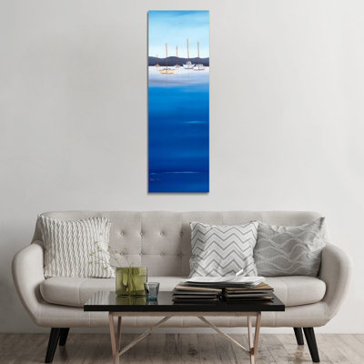 Waterline II by Hans Paus - Wrapped Canvas Panoramic Painting