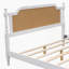 Structure de lit en rotin de style traditionnel pour grand lit, sans sommier tapissier, blanc antique-1522807759-1522807758