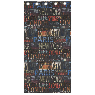 City Life Curtain Single Panel