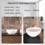 16X13 Inch White Ceramic Oval Vessel Bathroom Sink