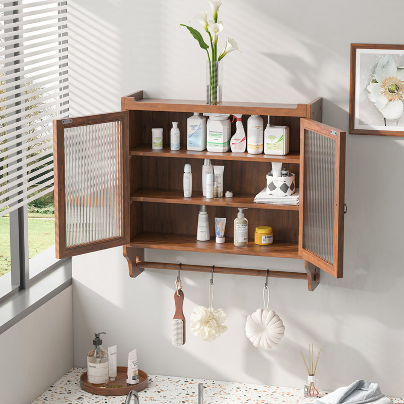 Lochlan Solid Wood Accent Cabinet, Brown