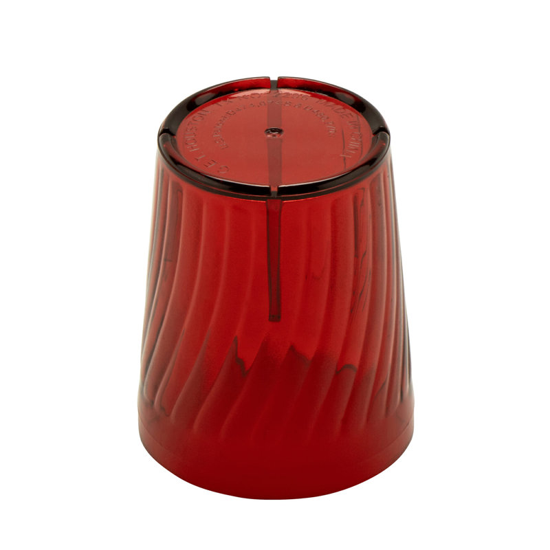 GET Gobelets en plastique incassables sans BPA Tahiti, 9 onces, transparent (ensemble de 12), 6 oz, Rouge