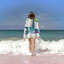 Serviette de plage en microfibre Hummingbird Flower