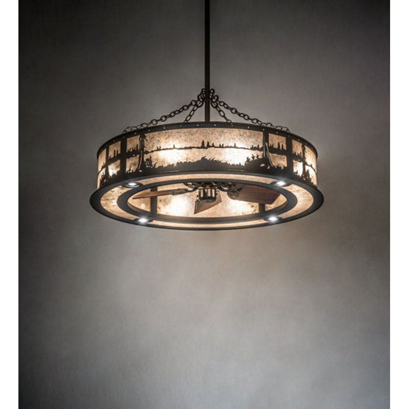 Quiet Pond Downrod Ceiling Fan